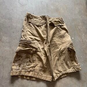 Baggy No Boundaries Cargo Shorts Long Jorts Vintage Y2K Surf - 36